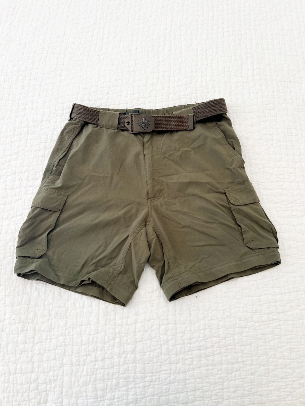 Boy Scouts of America Shorts Mens Medium Switchback Uniform Cargo Web Belt